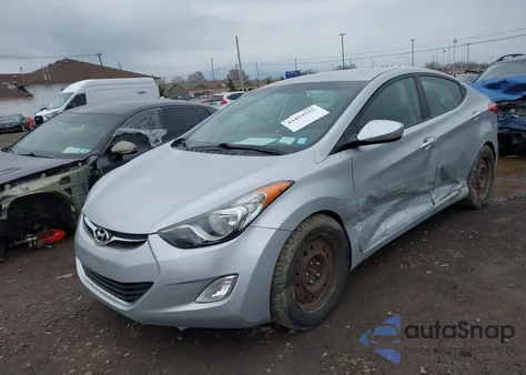 2013 Hyundai Elantra Gls from USA, damaged, VIN 5NPDH4AEXDH271278